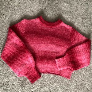 Hot Pink Sweater Size L